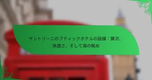 サントリーニのブティックホテルの設備：贅沢、快適さ、そして海の眺め